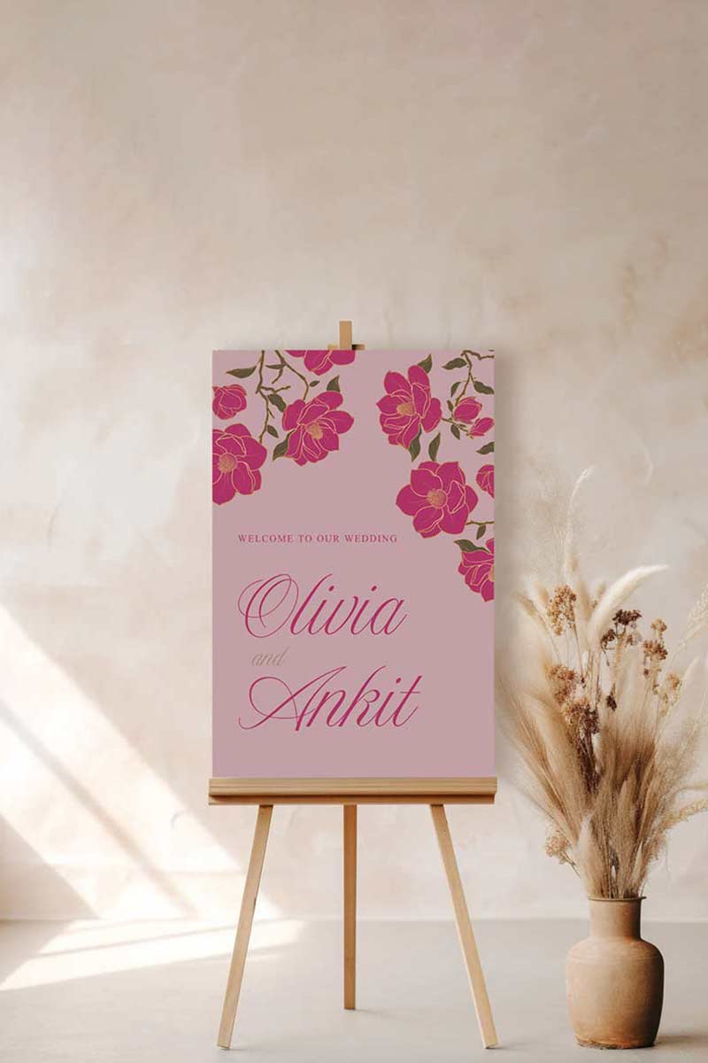 Magnolia Floral Sign