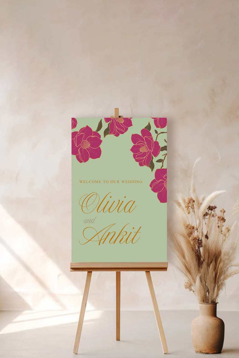 Magnolia Floral Sign