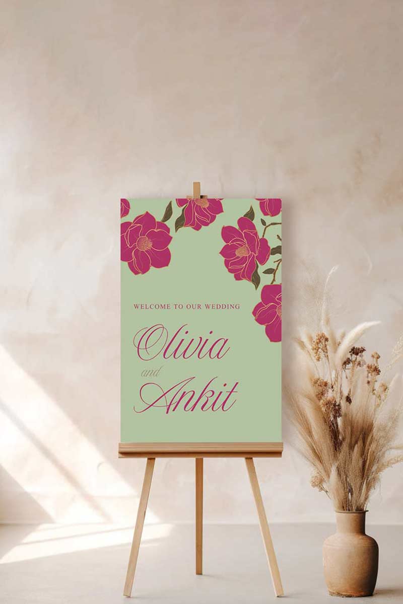 Magnolia Floral Sign