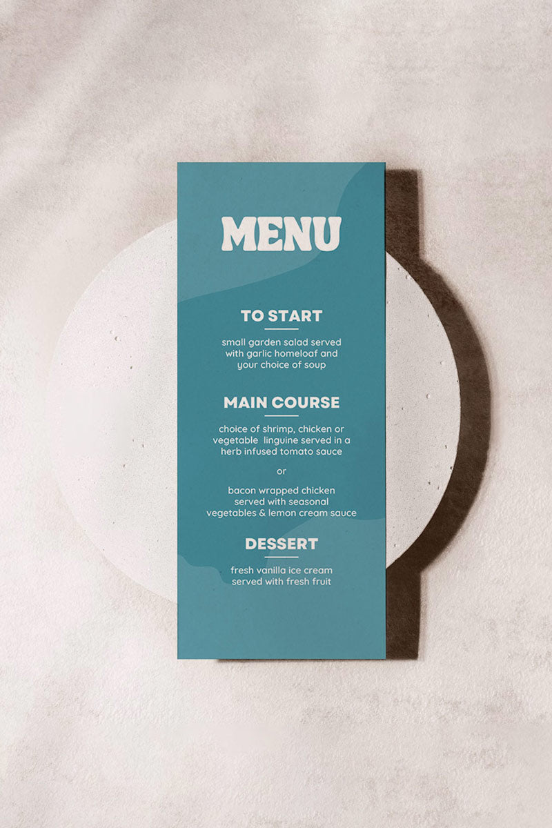 Coloured Menu