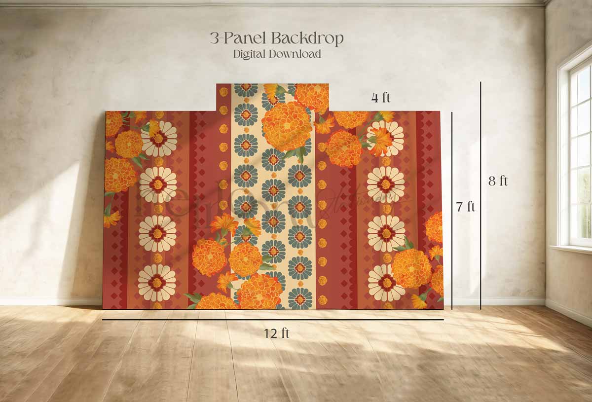 Indian Wedding decor backdrop in pink and yellow. With orange marigolds and white florals. Event signage. Printable backdrops for main stages and photo ops. Stationery for various event celebrations. Wedding, engagement, sangeet, haldi, mehndi, jaggo, maiyan, chunni, choora. Personalize and customize in Canva. Print at any local printer around the World. Wine purple, mauve. Textured florals