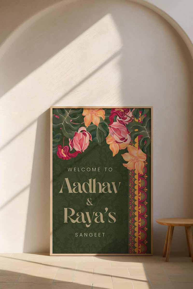 Tropical Floral Sign