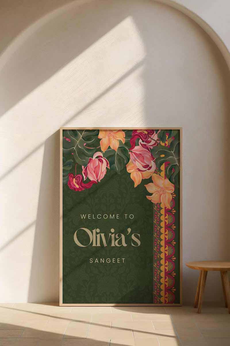 Tropical Floral Sign