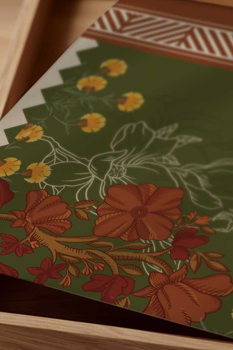 Retro Garden Floral Sign