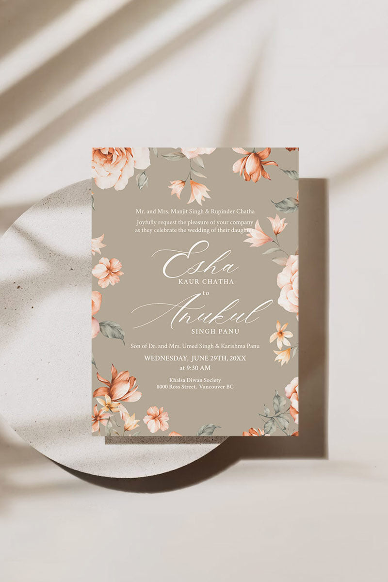 Floral Invite