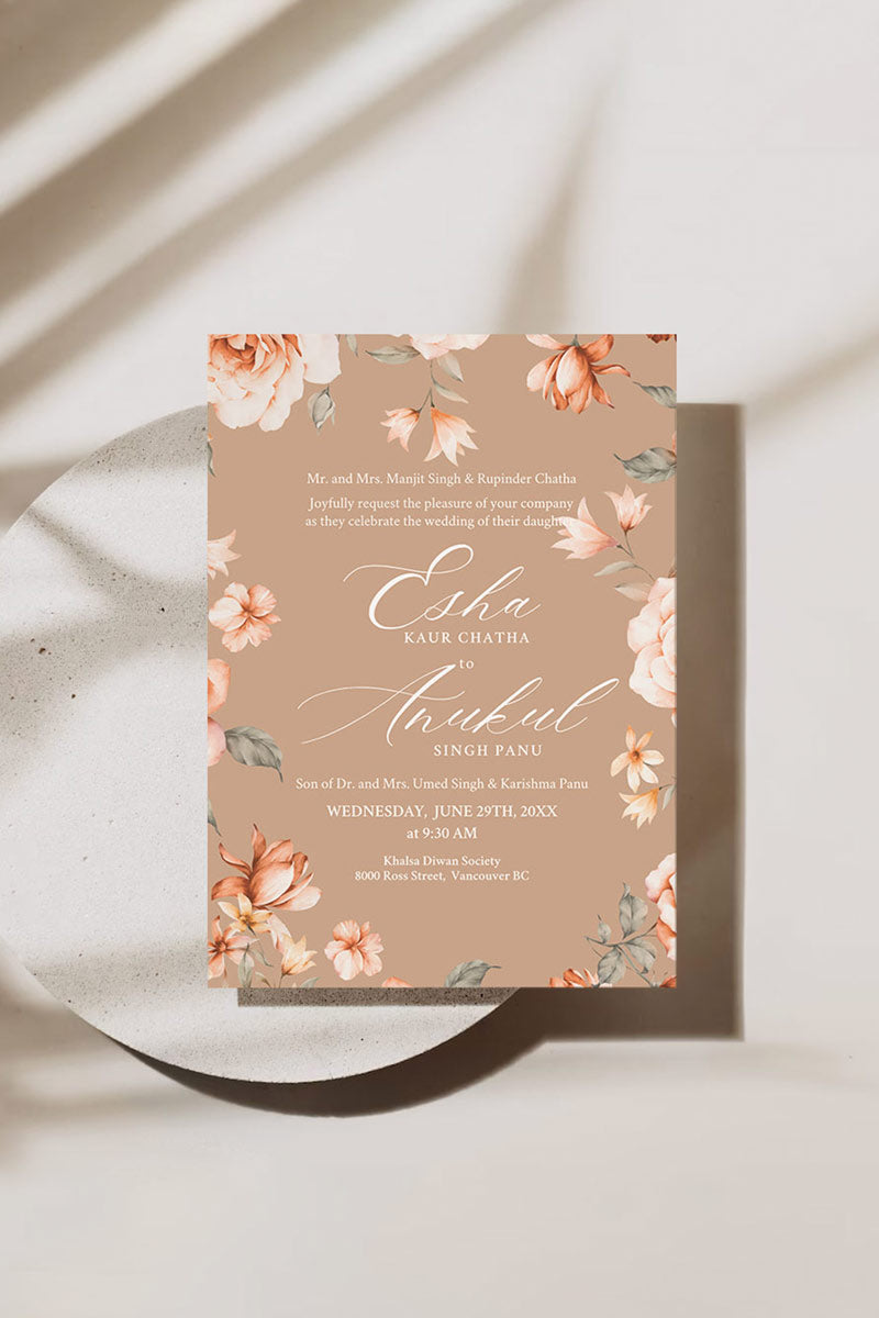 Floral Invite