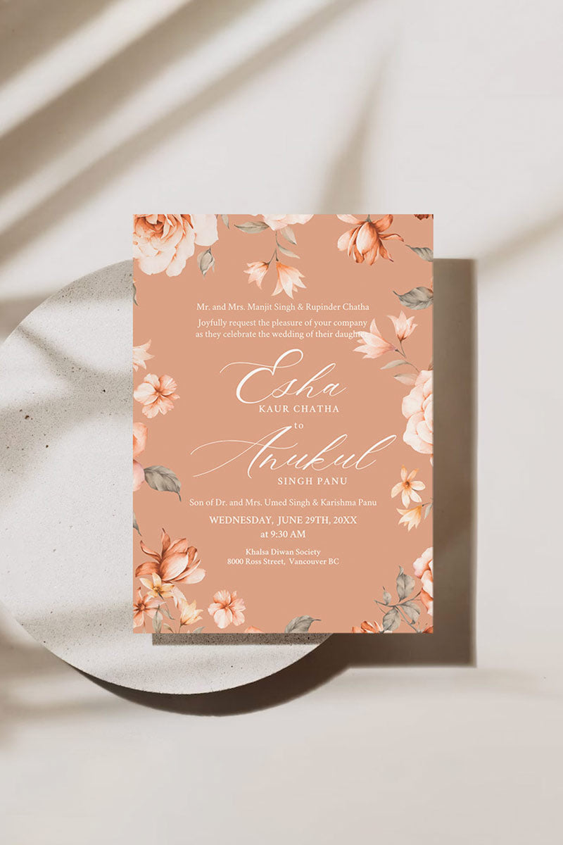 Floral Invite