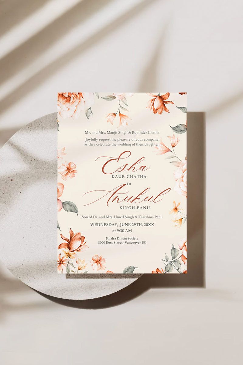 Floral Invite