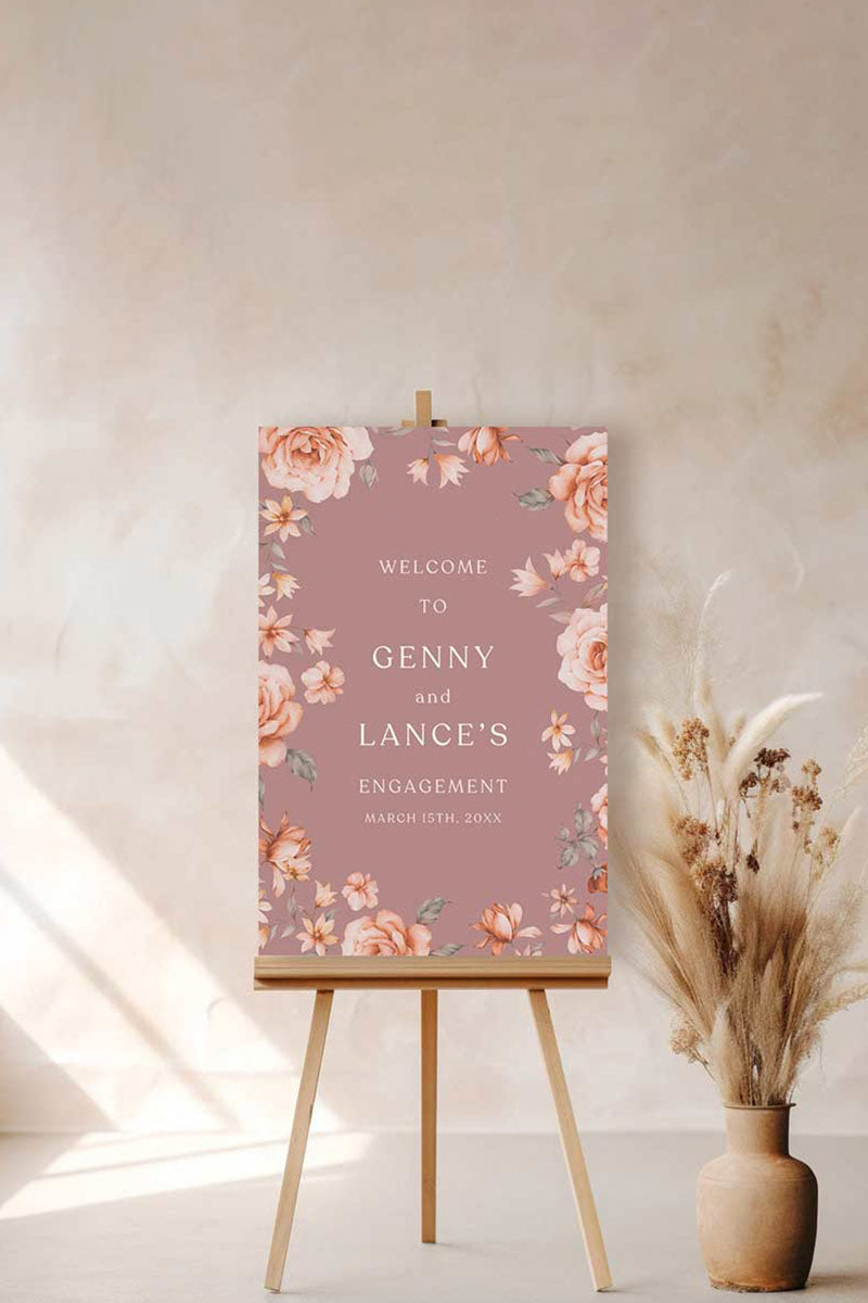 Floral Wedding Table Numbers. Event Table Numbers. Shades of Mauve, orange and beige. Orange roses. Baby Shower. Indian Wedding. Birthday and Celebration. Engagement Stationery. Wedding Stationery. DIY Stationery. Digital Download. Canva. Indian Weddings. Reception. Personalize. Customize. Anand Karaj, Mehndi, Sangeet, Haldi