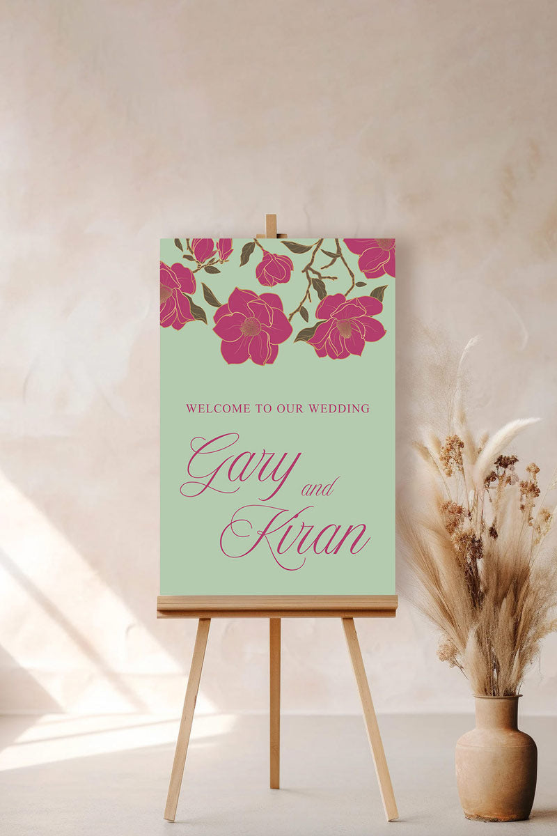 Magnolia Floral Sign