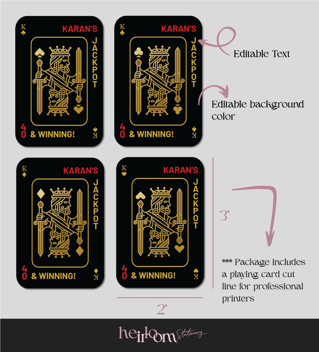 Casino Royale Welcome Sign with King & Queen in the shades of Silver & gold. Casino Night, Las Vegas. Wedding Events like birthday, milestone celebration & themed night. Personalize and customize in Canva. Print at any local printer around the World.