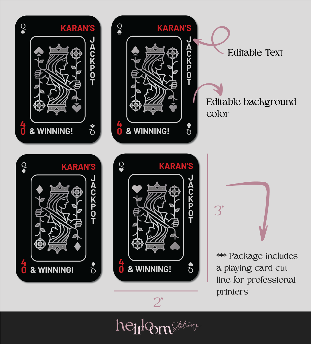 Casino Royale Welcome Sign with King & Queen in the shades of Silver & gold. Casino Night, Las Vegas. Wedding Events like birthday, milestone celebration & themed night. Personalize and customize in Canva. Print at any local printer around the World.