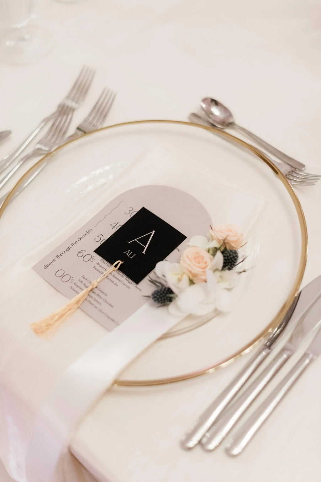 Menu Arch Arch Wedding Menu & Name Card Template | DIY 5x7 Arch Menu Set ...