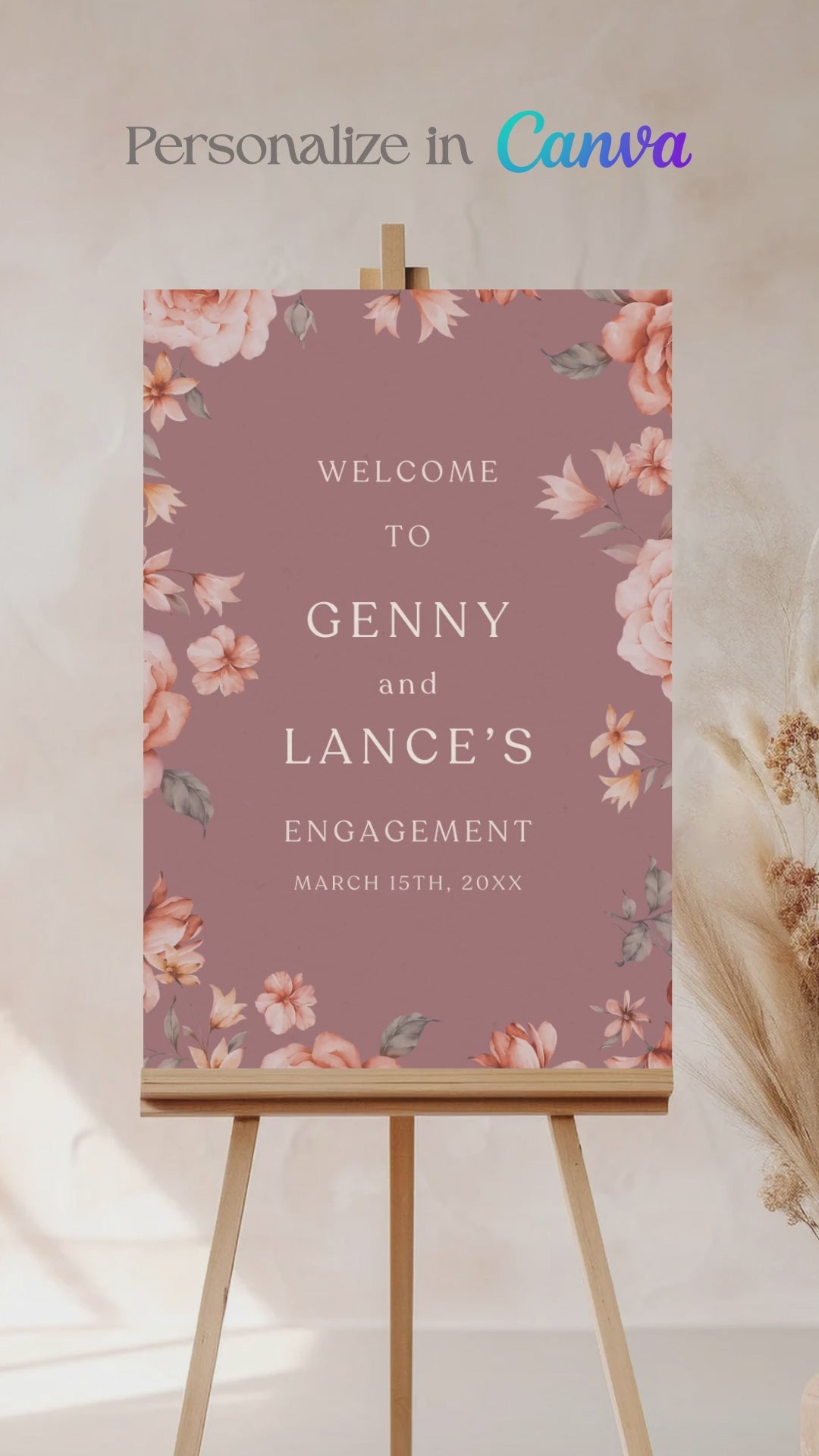 Floral Wedding Table Numbers. Event Table Numbers. Shades of Mauve, orange and beige. Orange roses. Baby Shower. Indian Wedding. Birthday and Celebration. Engagement Stationery. Wedding Stationery. DIY Stationery. Digital Download. Canva. Indian Weddings. Reception. Personalize. Customize. Anand Karaj, Mehndi, Sangeet, Haldi