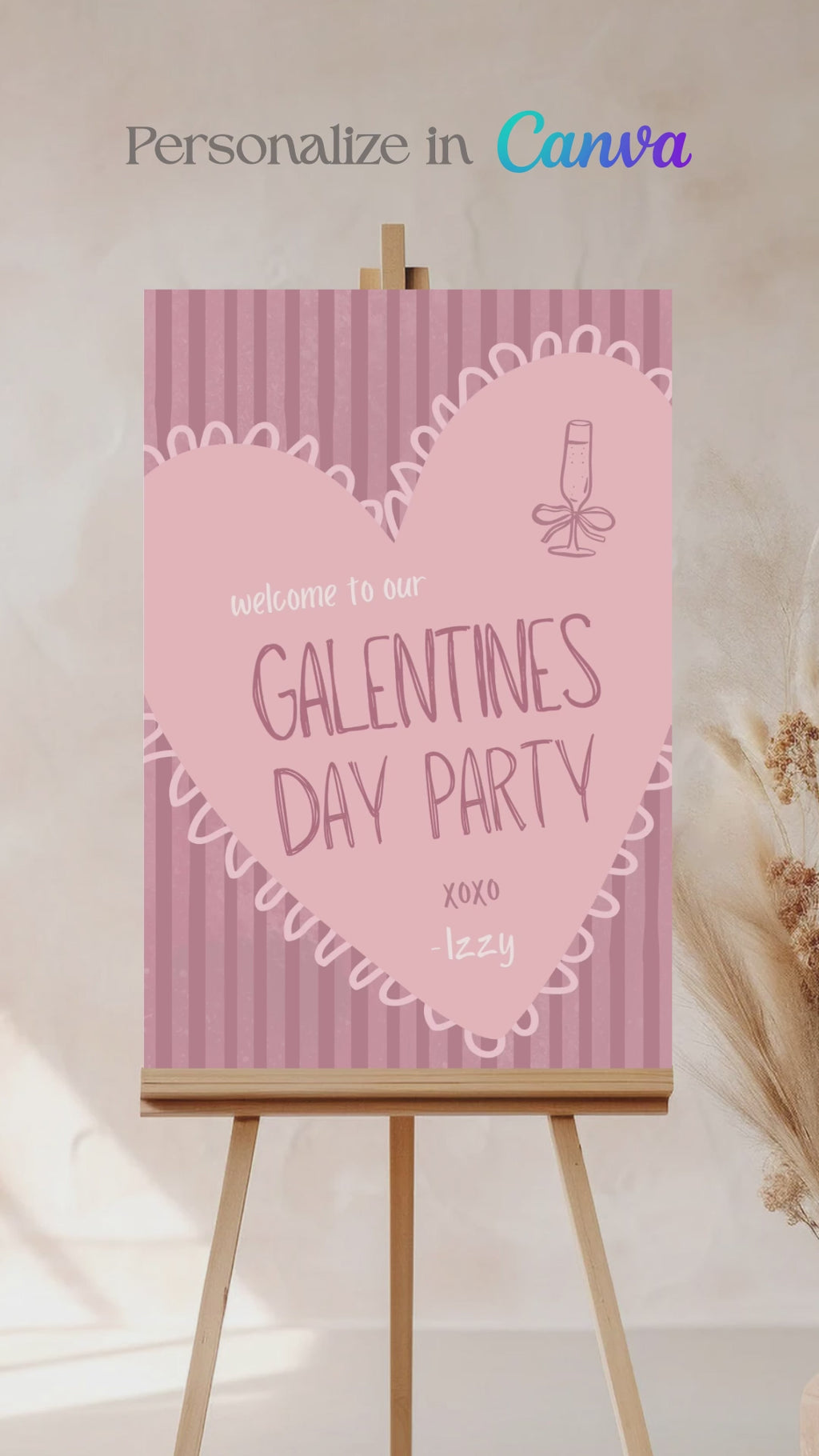 Galentines Heart Sign