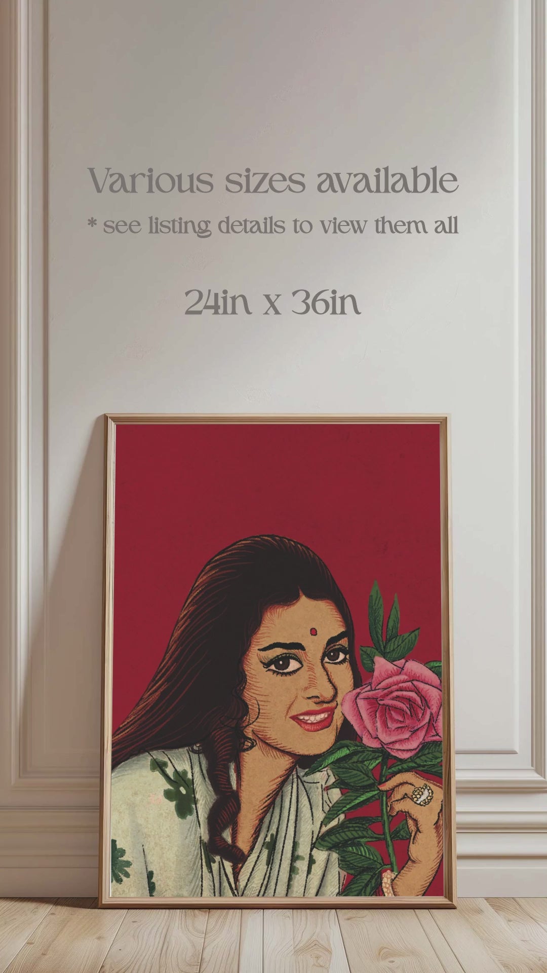 Saira Banu poster, saira banu wall art, Bollywood actress, iconic actress saira banu, Padosan poster. 70s movie classic. Main Chali Main Chali Dekho Pyaar Ki Gali. Wall Art, Home Decor, Office Decor. Retro wall art poster. Iconic. Digital wall art