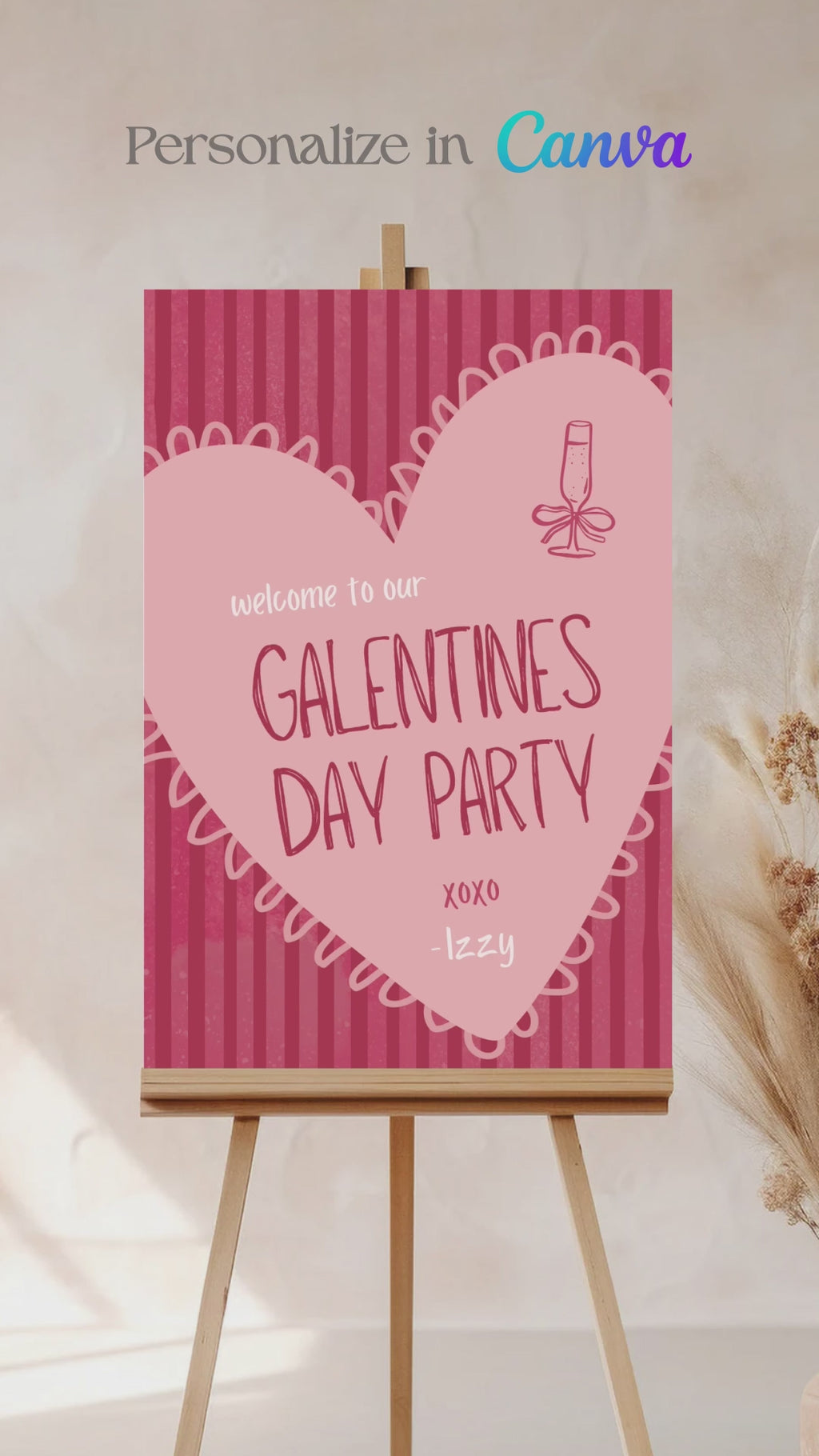 Galentines Heart Sign